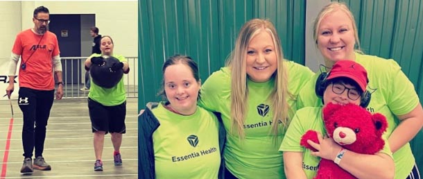 collage of kids and adults participating in ABLE games