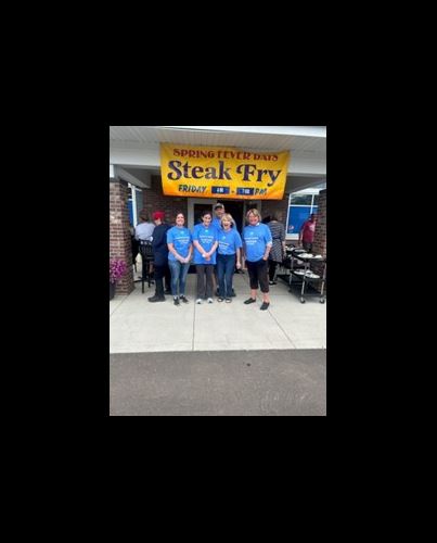 Steak Fry Blue Tees Group Picture